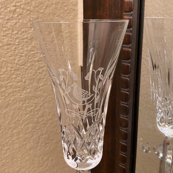 Waterford Crystal Collectible 12 Days of Christmas 1st Edition Champagne flute - Picture 3 of 6